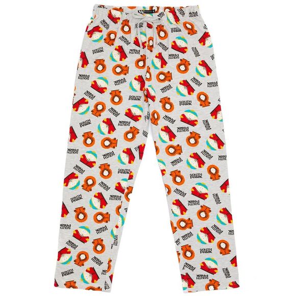 South Park Mens Character Lounge Pants / Gray/Orange/Black - Picture 1 of 2